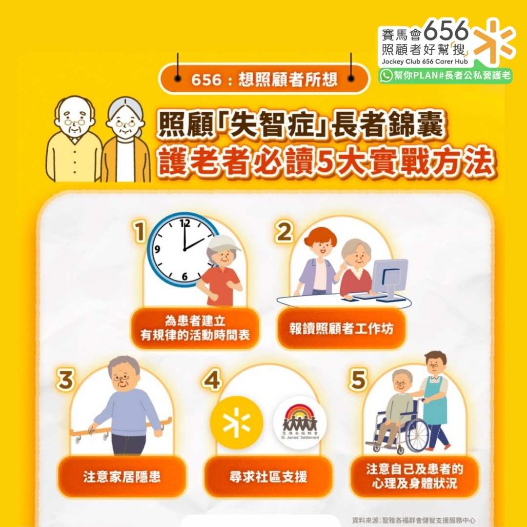 照顧「失智症長者錦囊
護老者必讀5大實戰方法