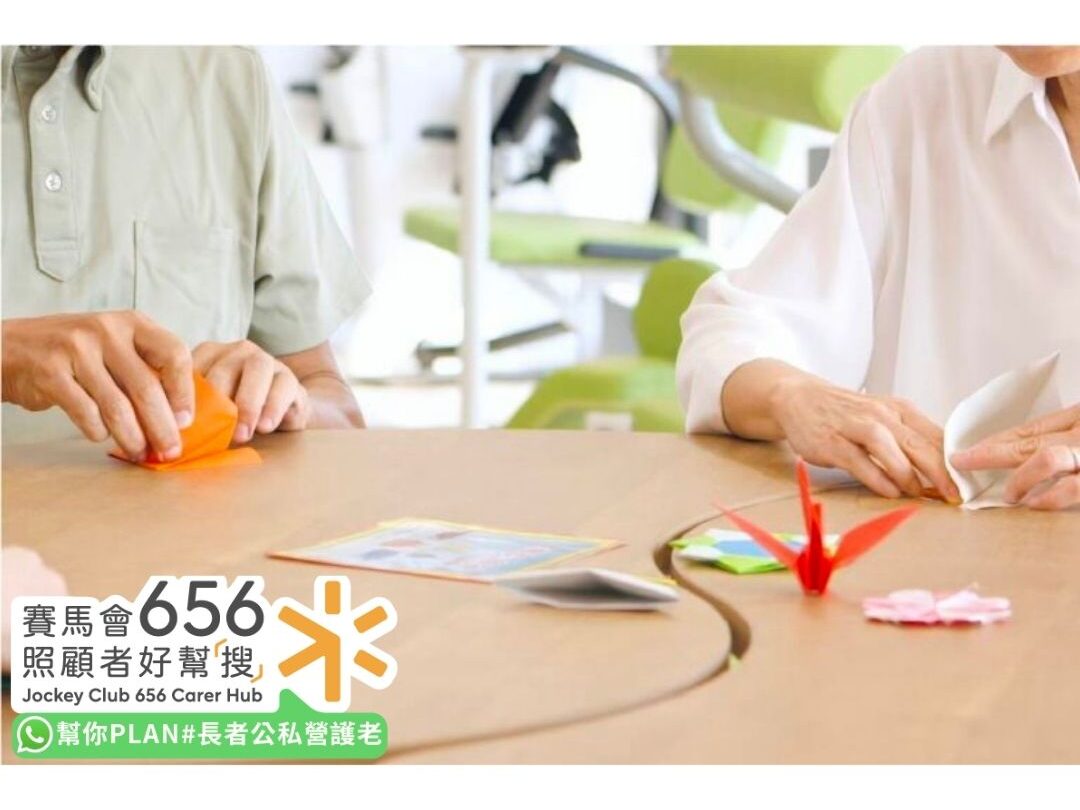 elderly doing craft 